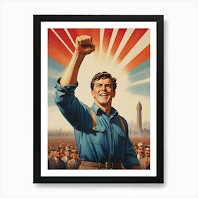 First May Happy Labour Day 10 Art Print