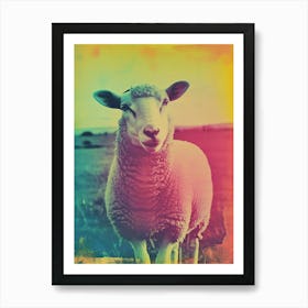 Polaroid Sheep Portrait 4 Art Print