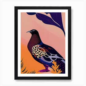 Grouse Pop Matisse Bird Art Print