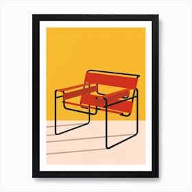 Wassily Chair Marcel Breuer Living Room Art print