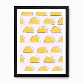 Yellow Tortillas Art Print