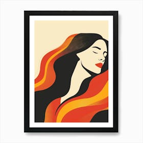 Woman Sleeping 2 Art Print