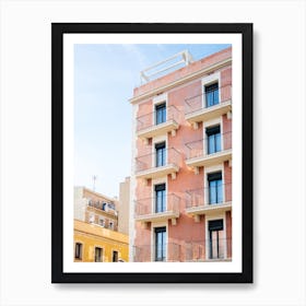 Bright Barcelona Buildings Art Print