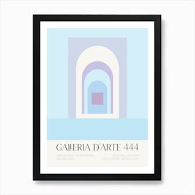 Galleria D'Arte 444 Geometric Arches 4 Art Print