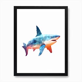 Minimalist Shark Shape 5 Art Print