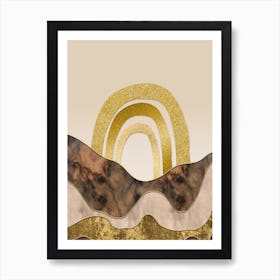 Golden Rainbow Art Print