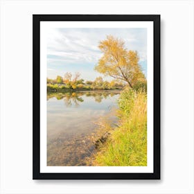 Autumn By The Lake Art Print