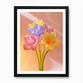 Dreamy Inflatable Flowers Amaryllis 5 Art Print