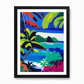 Curieuse Island Seychelles Colourful Painting Tropical Destination Art Print