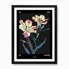 No Rain No Flowers Poster Lisianthus 4 Art Print