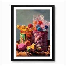 Candies Oil Painting 8 Art Print