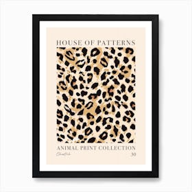 House Of Patterns Cheetah Animal Print Pattern 2 Art Print