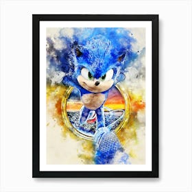 Sonic The Hedgehog 1 Art Print