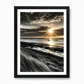 Sunset At The Beach 691 Art Print