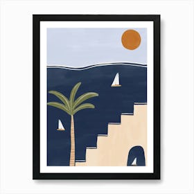 Stairway To The Sea Art Print