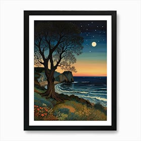 William Morris Night By The Sea Art Print