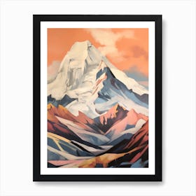 Mount Foraker Usa 3 Mountain Painting Art Print