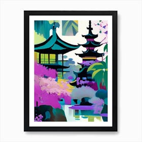 Yuyuan Garden, China Abstract Still Life Art Print