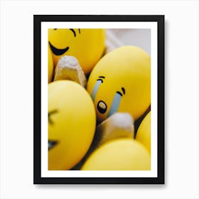 Happy Easter Eggs 5 Art Print