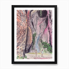 The Secret Cascade Art Print