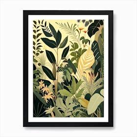 Jungle Botanicals 2 Rousseau Inspired Art Print