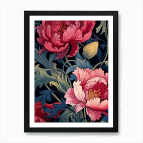 Peonies Wallpaper 6 Art Print