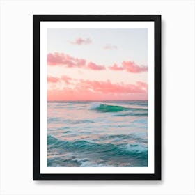 Crane Beach, Barbados Pink Photography 4 Art Print