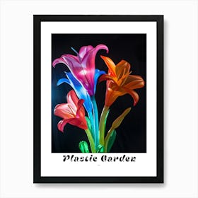 Bright Inflatable Flowers Poster Lily 3 Art Print