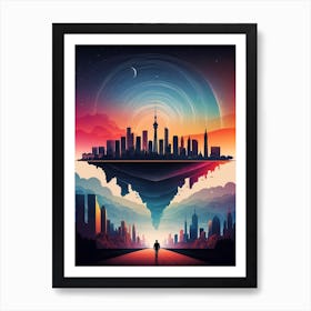 Futuristic Cityscape 7 Art Print