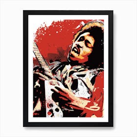 Jimi Hendrix Pop Art Art Print