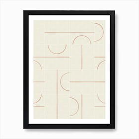 Minimal Wall Tiles 01 Art Print