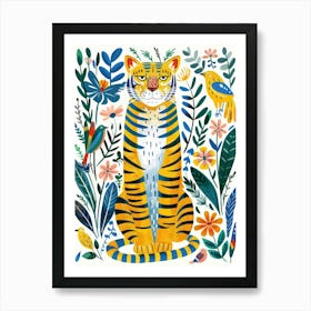 Tiger In The Jungle 53 Art Print