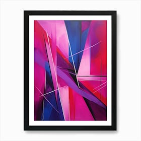 Dynamic Geometric Abstract Illustration 11 Art Print