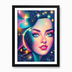 Fantasy Galaxy Girl 1 Art Print