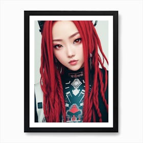 The Girl With Red Hair Art Print