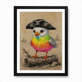 Pirate Bird 5 Art Print