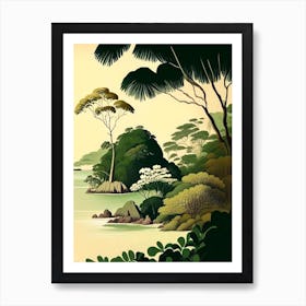 Curieuse Island Seychelles Rousseau Inspired Tropical Destination Art Print