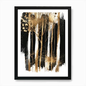 Black And Gold Canvas Print 42 Art Print