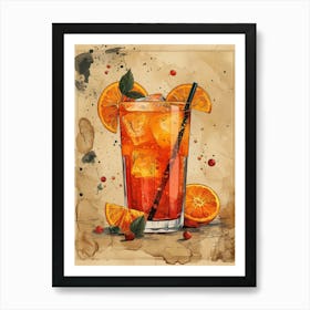 Aperol Spritz Orange 96 Art Print