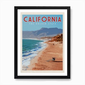 California Travel Poster Art Print