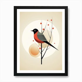 Bird Minimalist Abstract 3 Art Print