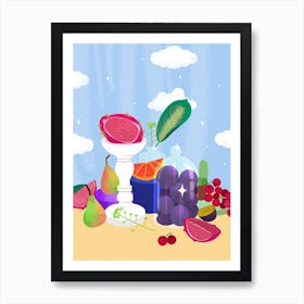 Fruits Still Life Art Print