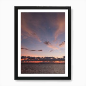 Sunset in Bali, Indonesia | Orange Sky | Travel Photography Art Print