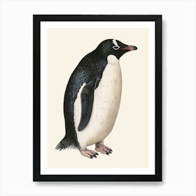 Adlie Penguin Volunteer Point Vintage Botanical Painting 4 Art Print