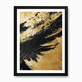 Black And Gold Painting 7 Art Print