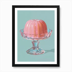 Pastel Pink Jelly Retro Collage 1 Art Print