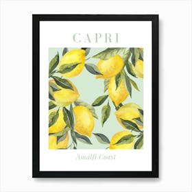 lemon italy print Art Print