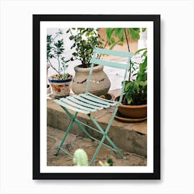 Green Garden Chair // Ibiza Travel Photography Art Print