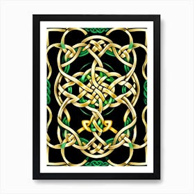 Abstract Celtic Knot 14 Art Print