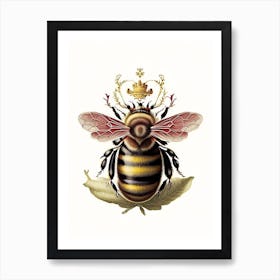 Queen Bee 1 Vintage Art Print